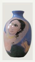 Ceramic piece Reclining nude by Annael (Anelia Pavlova)