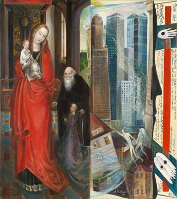 The painting -Madonna of Chicago- (1999) by Annael (Anelia Pavlova), artist