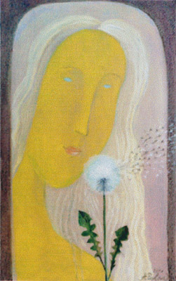 The painting -Dandelions- (2001) by Annael (Anelia Pavlova), artist