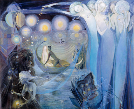 The painting -Mizraim, mizraim- (2003) by Annael (Anelia Pavlova), artist, after the (classical) music of Shostakovich