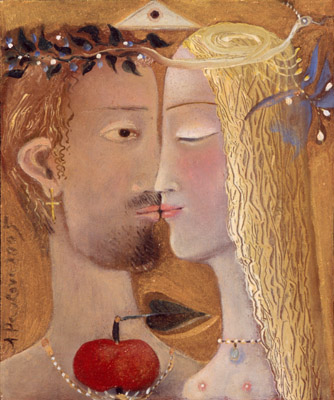 The painting -Adam and Eve- (2005) by Annael (Anelia Pavlova), artist