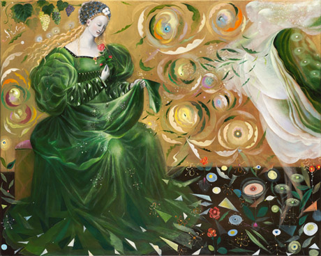 The painting -Seeds of Love- (2006) by Annael (Anelia Pavlova), artist, after the (classical) music of deLaRue