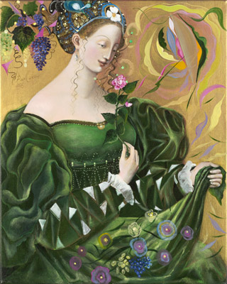 The painting -Virgo- (2006) by Annael (Anelia Pavlova), artist, after the (classical) music of deLaRue