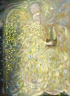 The painting -The Angel of Wisdom- (2009) by Annael (Anelia Pavlova), artist, after the (classical) music of Vivaldi