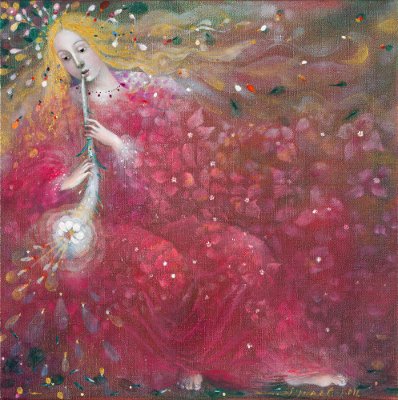 The painting -The fruit of the soul I- (2012) by Annael (Anelia Pavlova), artist, after the (classical) music of Mozart
