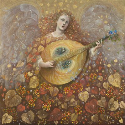 The painting -Allegory of Autumn- (2017) by Annael (Anelia Pavlova), artist, after the (classical) music of MaxReger